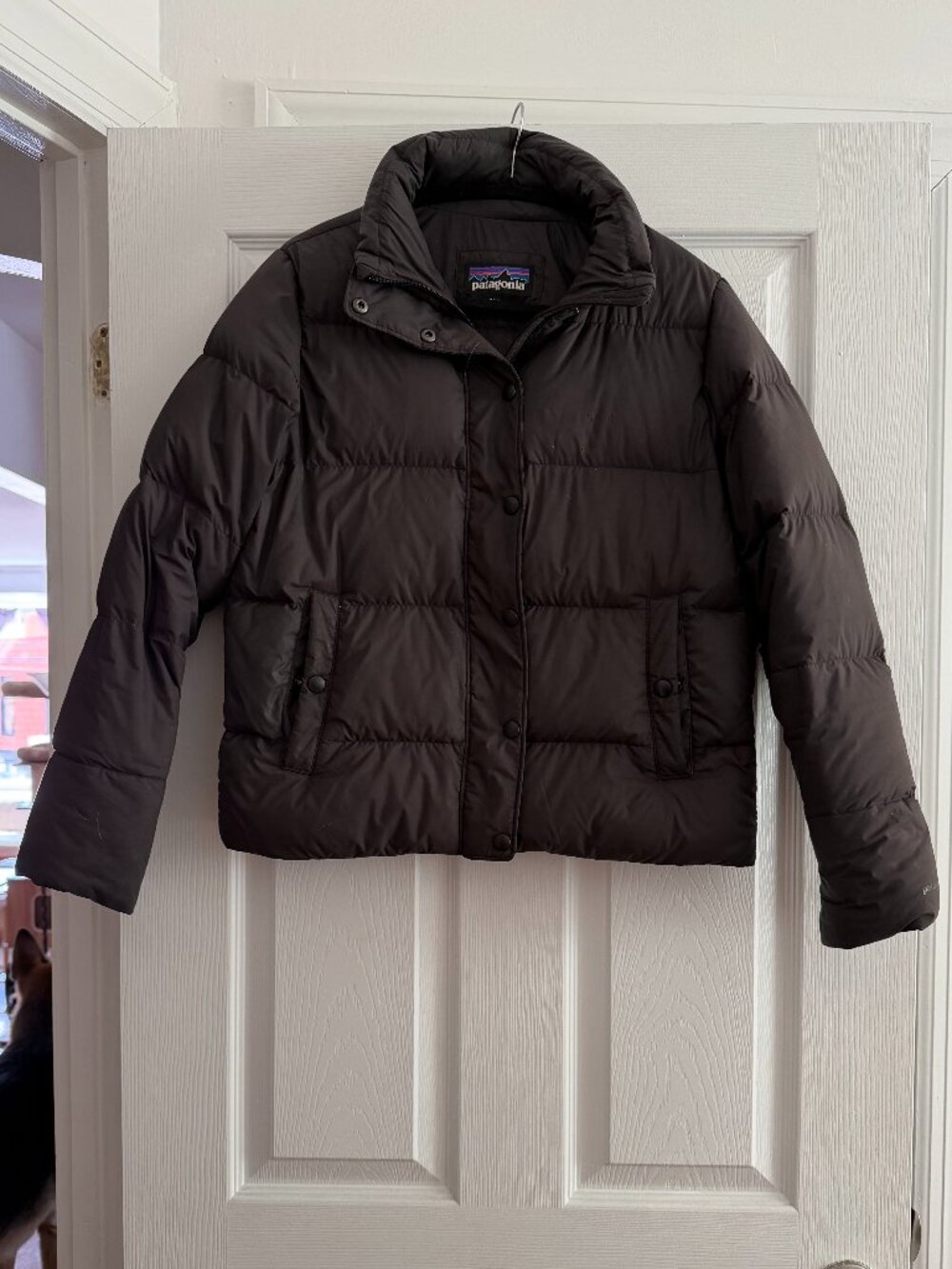 Patagonia Women's Black Silent Down Jacket in size small